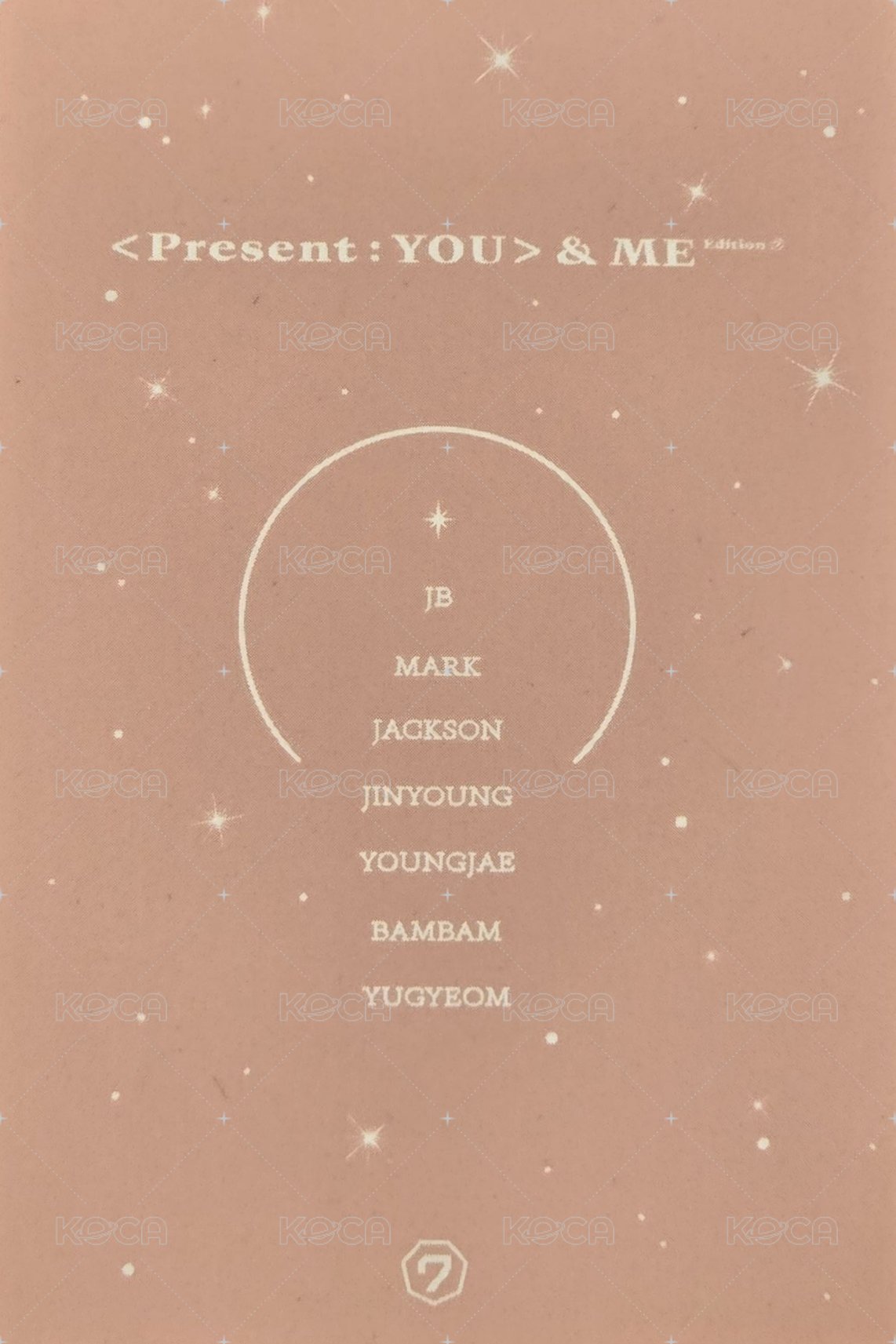 &ME Edition 專輯卡  背面