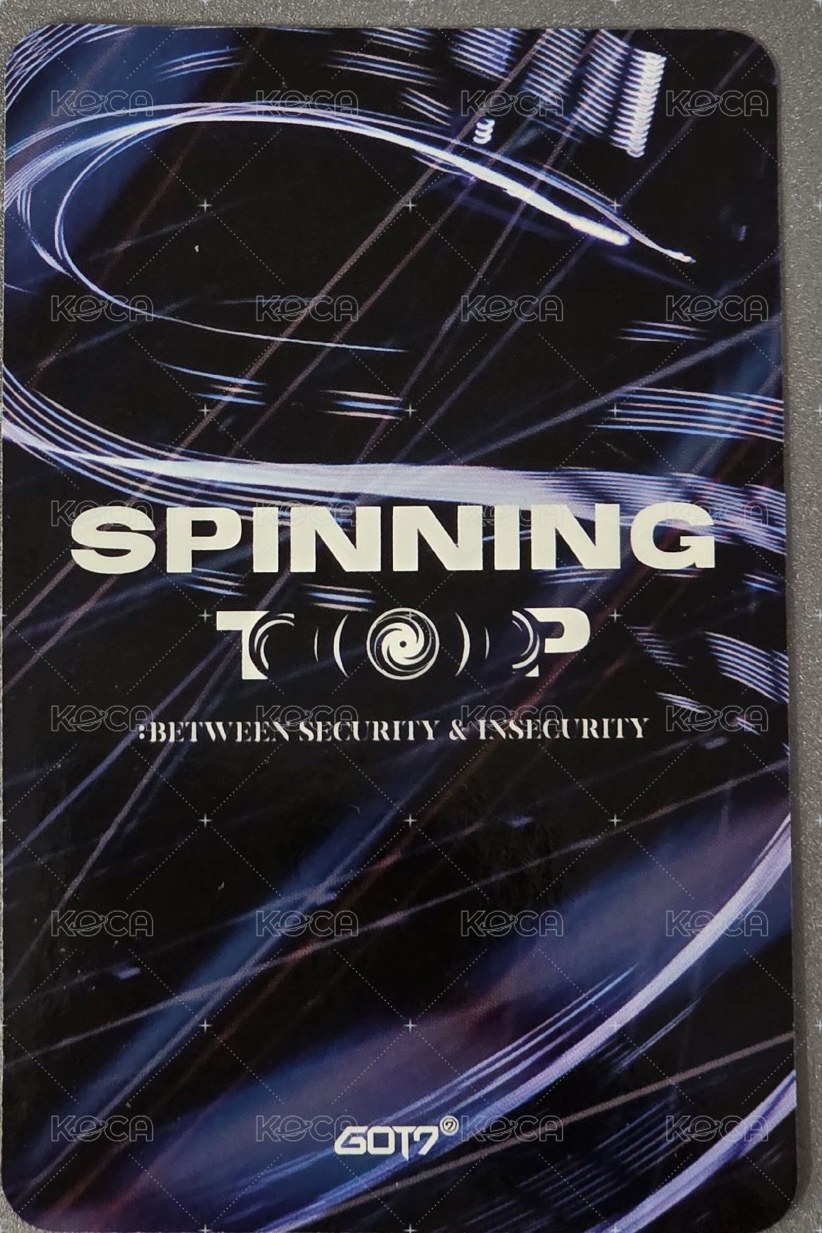 Spinning Top 專輯卡  背面
