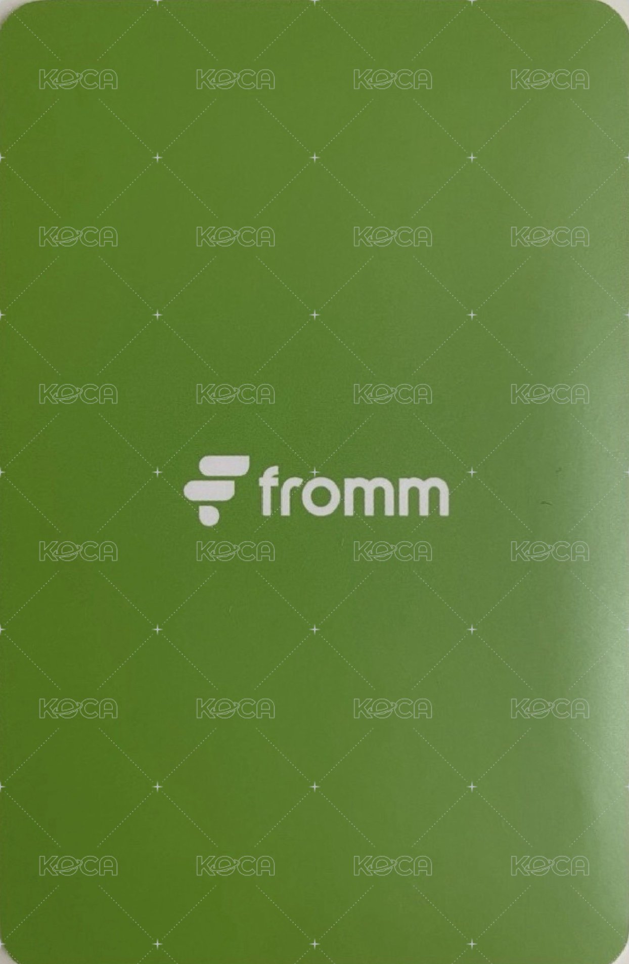 SPECIAL DIY / CALL EVENT fromm 線下1.0 簽售卡 special diy ver. 背面