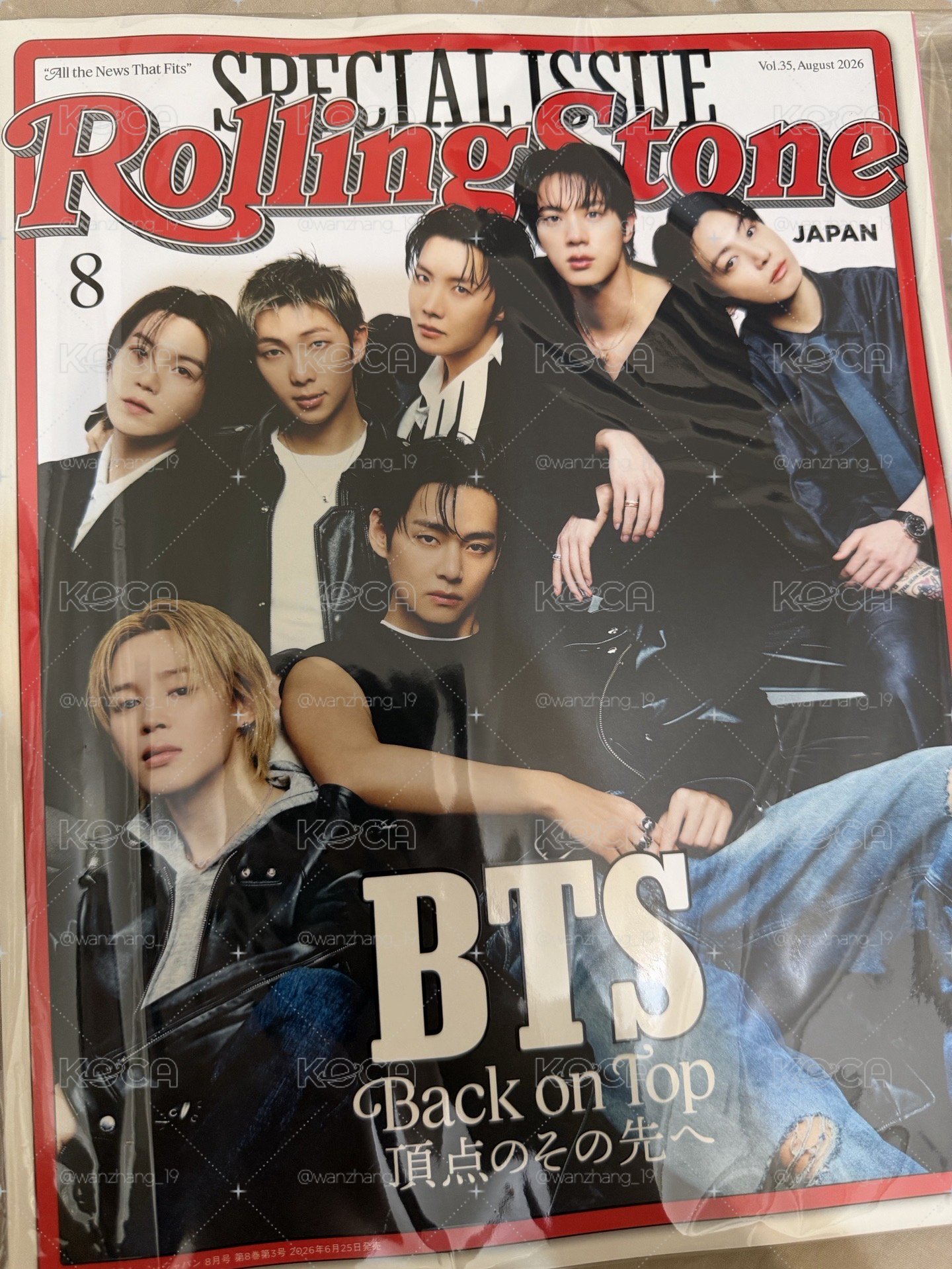 BTS 滾石雜誌日版 $480