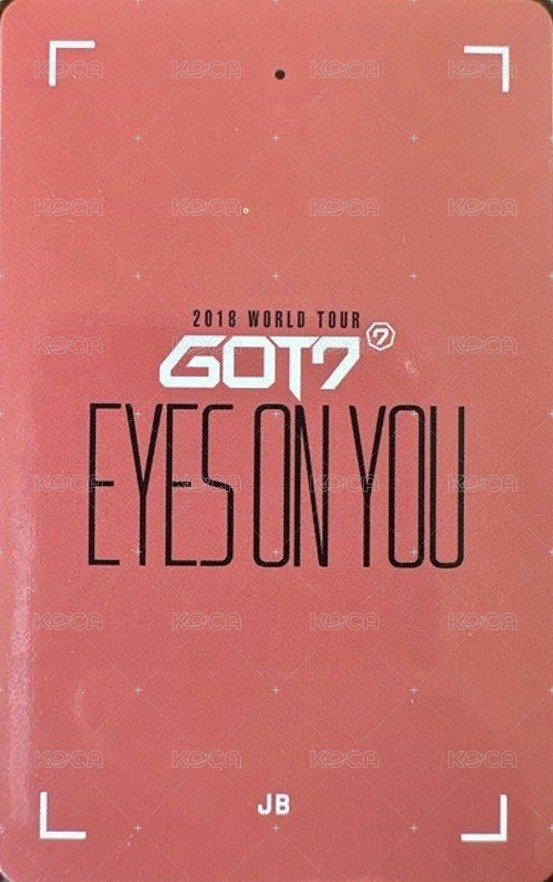 EYES ON YOU世巡 演唱會 DVD / CD 卡  背面