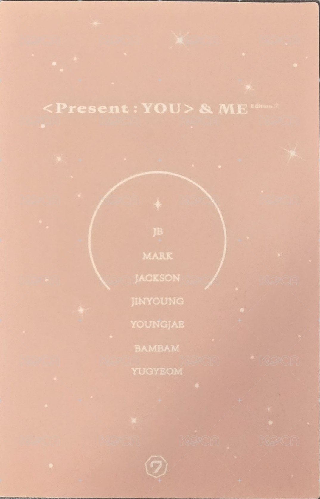 &ME Edition 專輯卡  背面