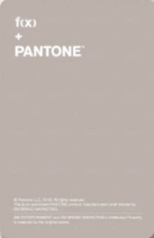 PANTONE 筆記本 周邊卡  背面