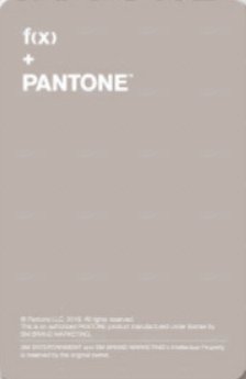 PANTONE 筆記本 周邊卡  背面