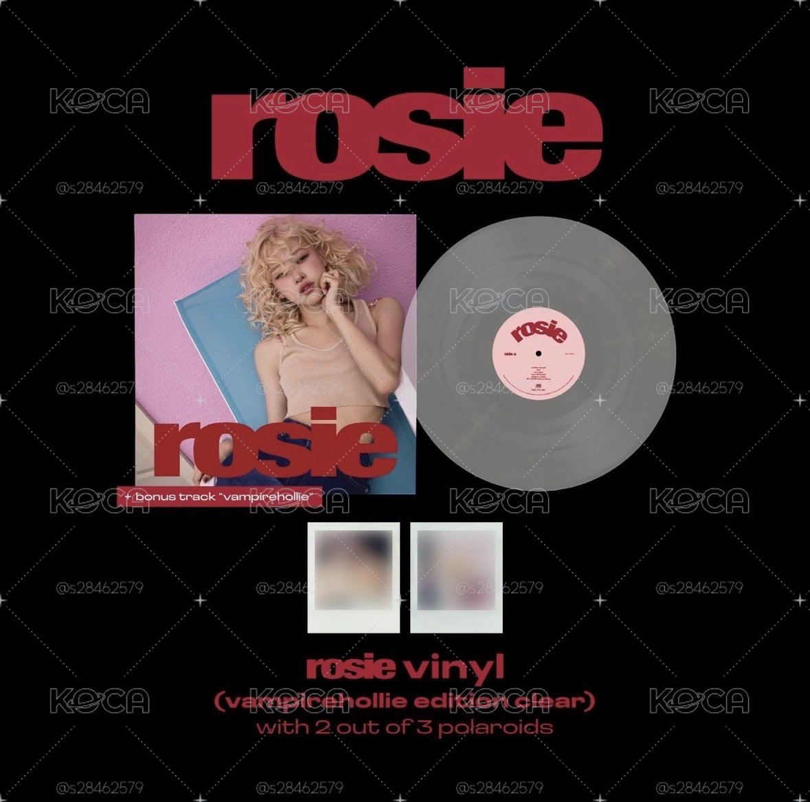 ROSE - Rosie 1 st Studio Album LP Vinyl