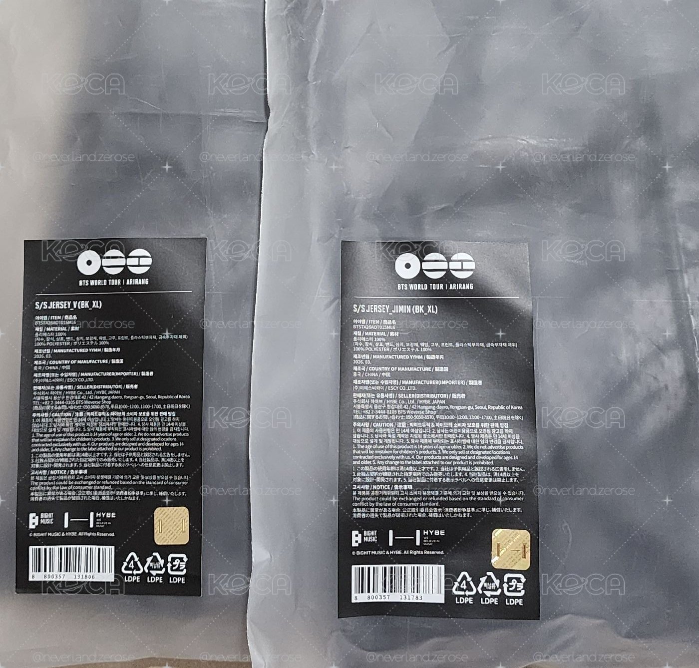bts V球衣現貨xL