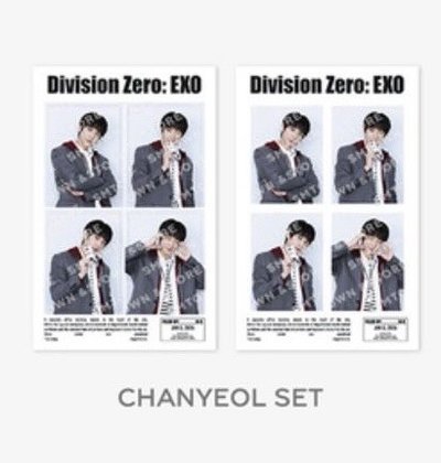 EXO 燦烈 26年曆後續 四格照片組