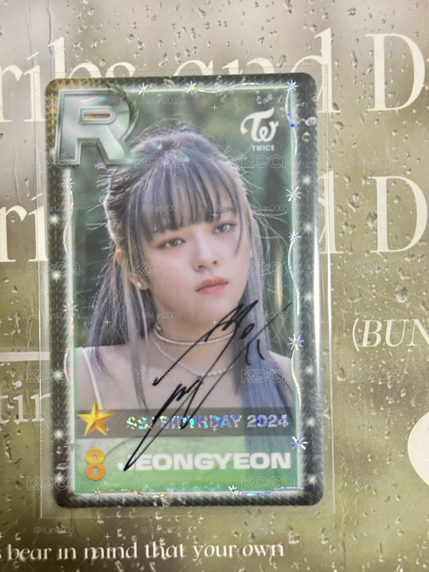 2024年JYP週年慶遊戲卡 (替友售)