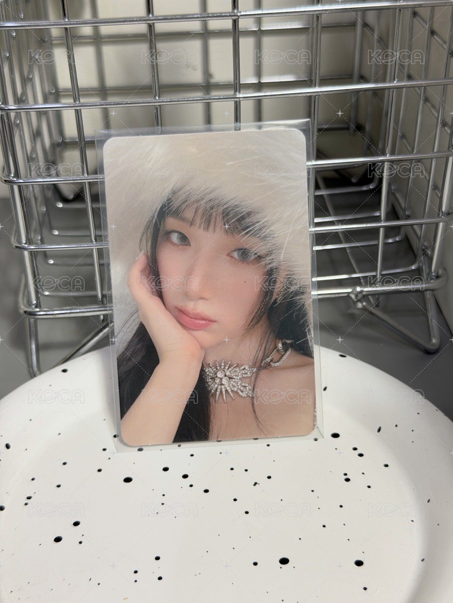 雪帽托臉