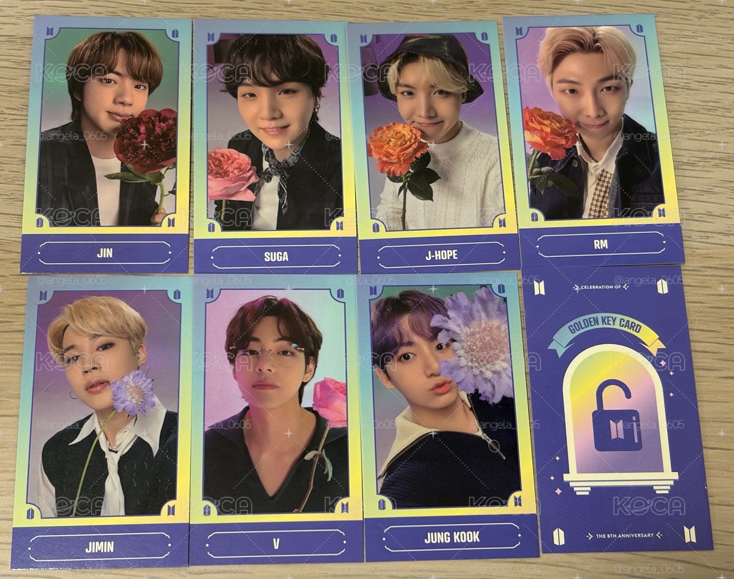 BTS 8週年禮盒（周邊卡D2）