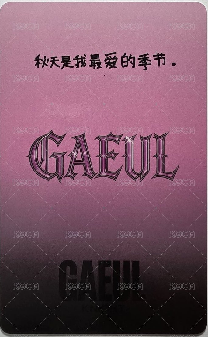 KNIGHT雜誌 雜誌卡  背面