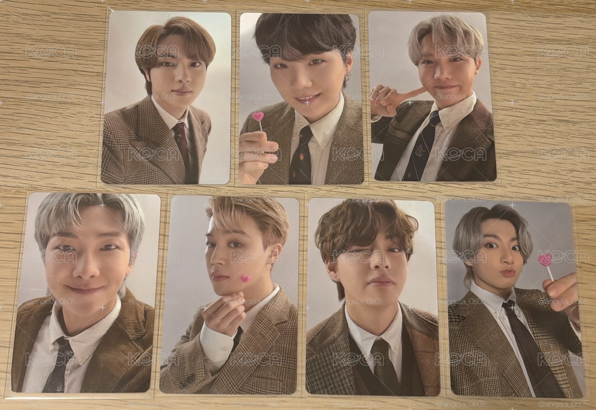 BTS 8週年日曆盒 周邊卡 D9