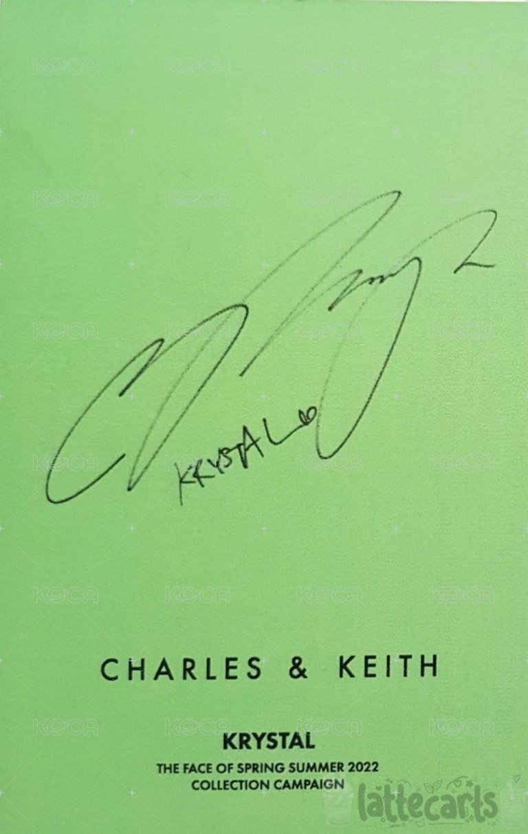 CHARLES & KEITH  全區 明信片  背面