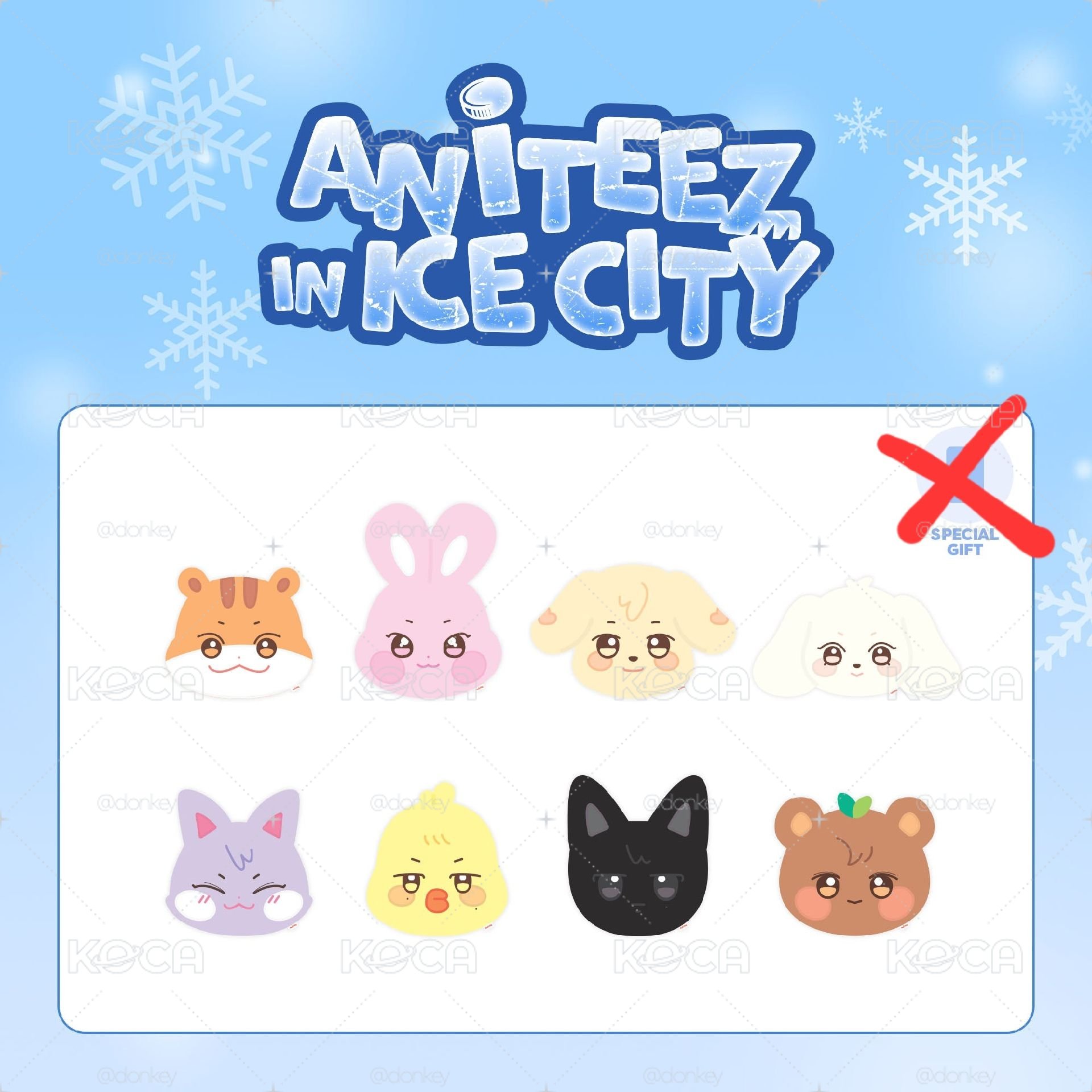 ANITEEZ IN ICE CITY 抱枕一套