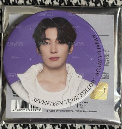 【現貨含小說 一日左右出貨】seventeen follow again 日巡 全圓佑 徽章 小說