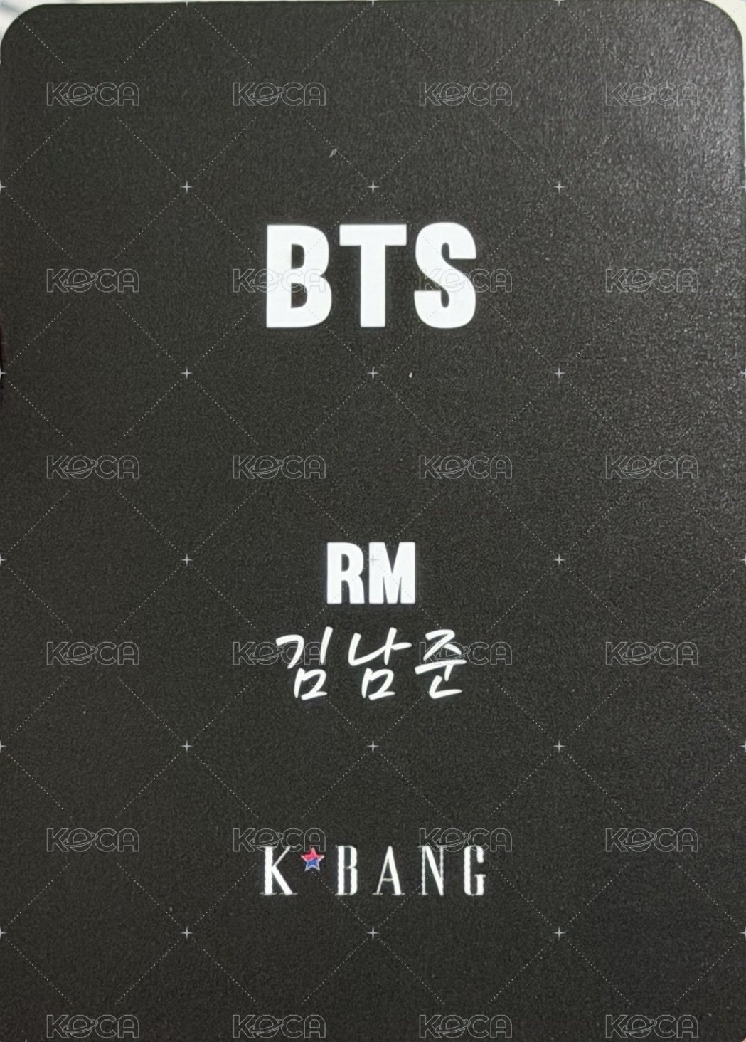 ARIRANG 雜誌卡 KBang 背面