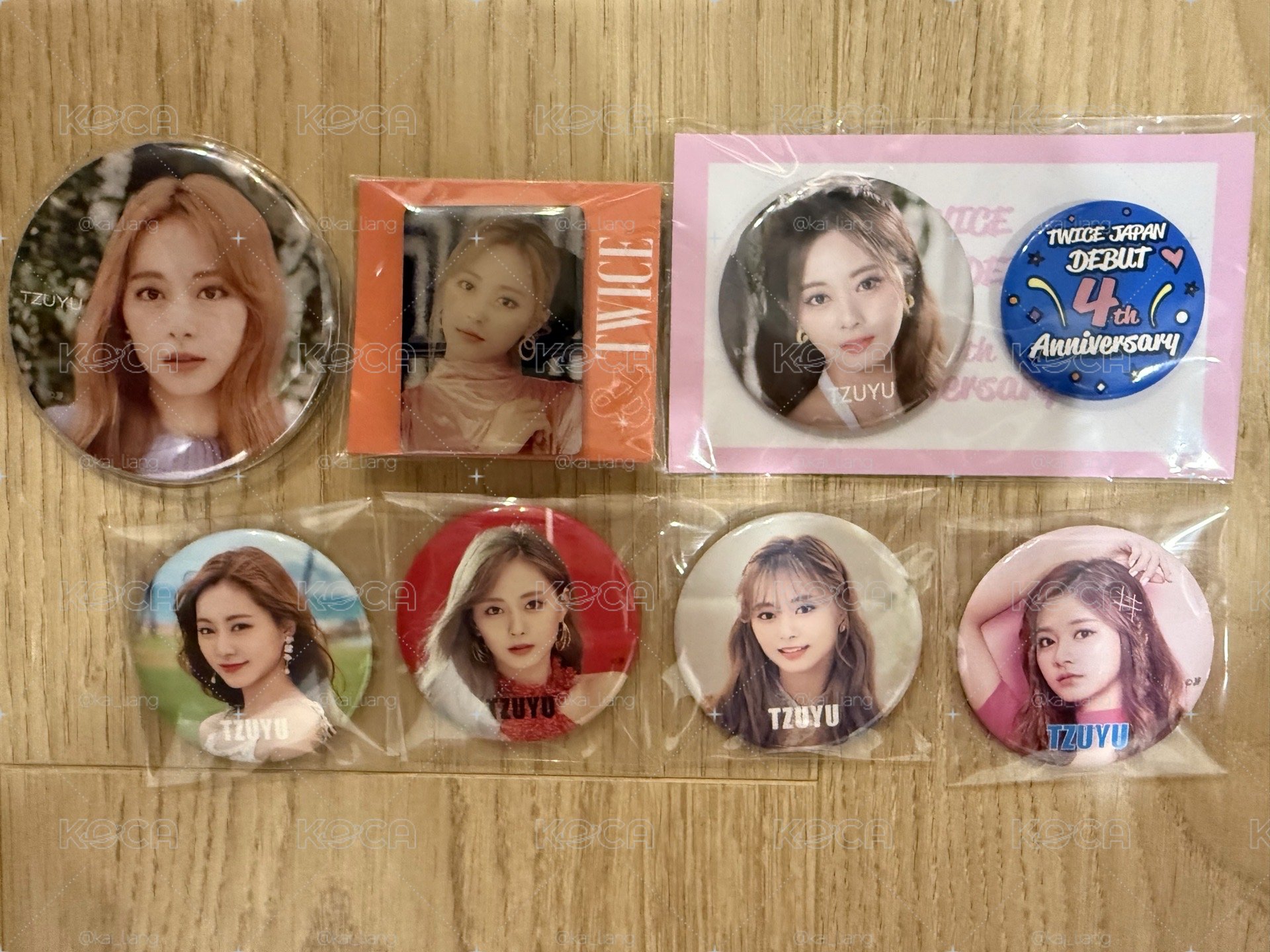 Twice 子瑜徽章 共7件