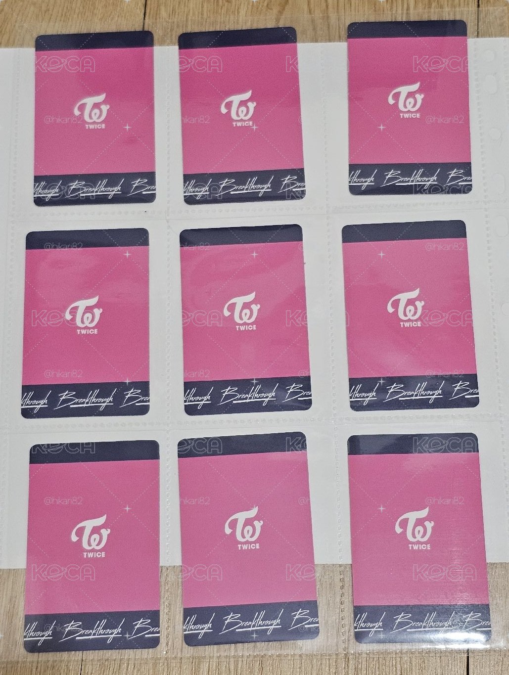 TWICE Breakthrough 全員+團卡