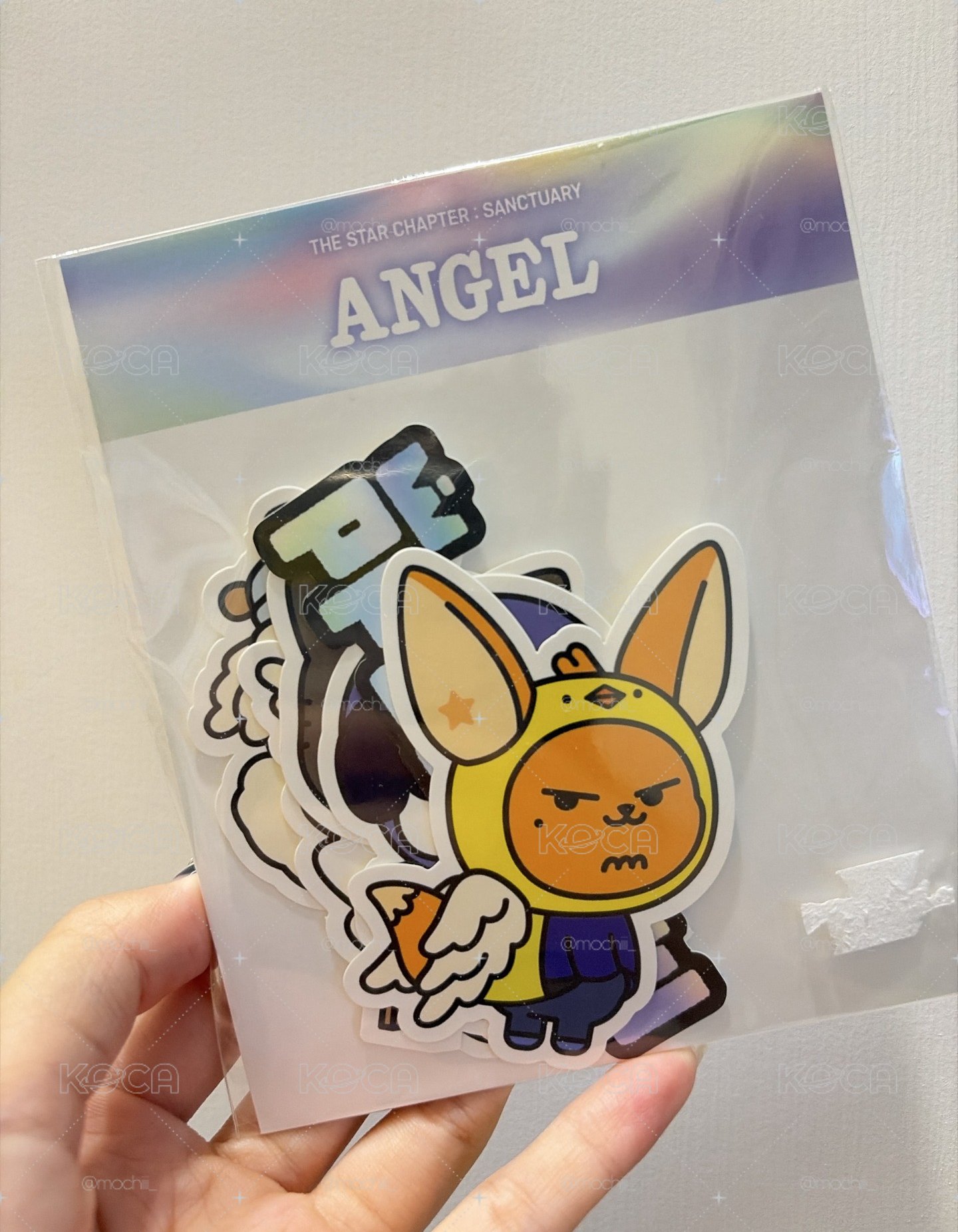 角巴兔貼紙angel ver.