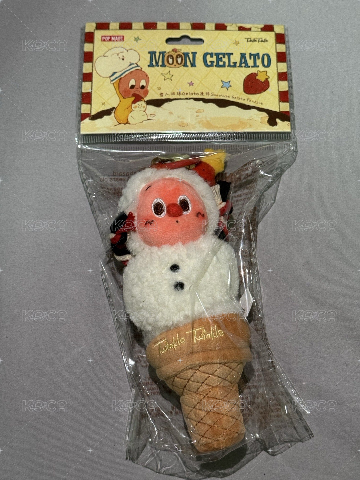 雪人雙球Gelato掛件 全新未拆 