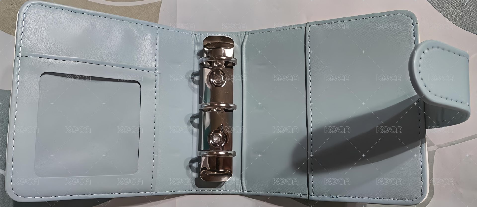 白底單格3寸磁扣卡冊（藍）  