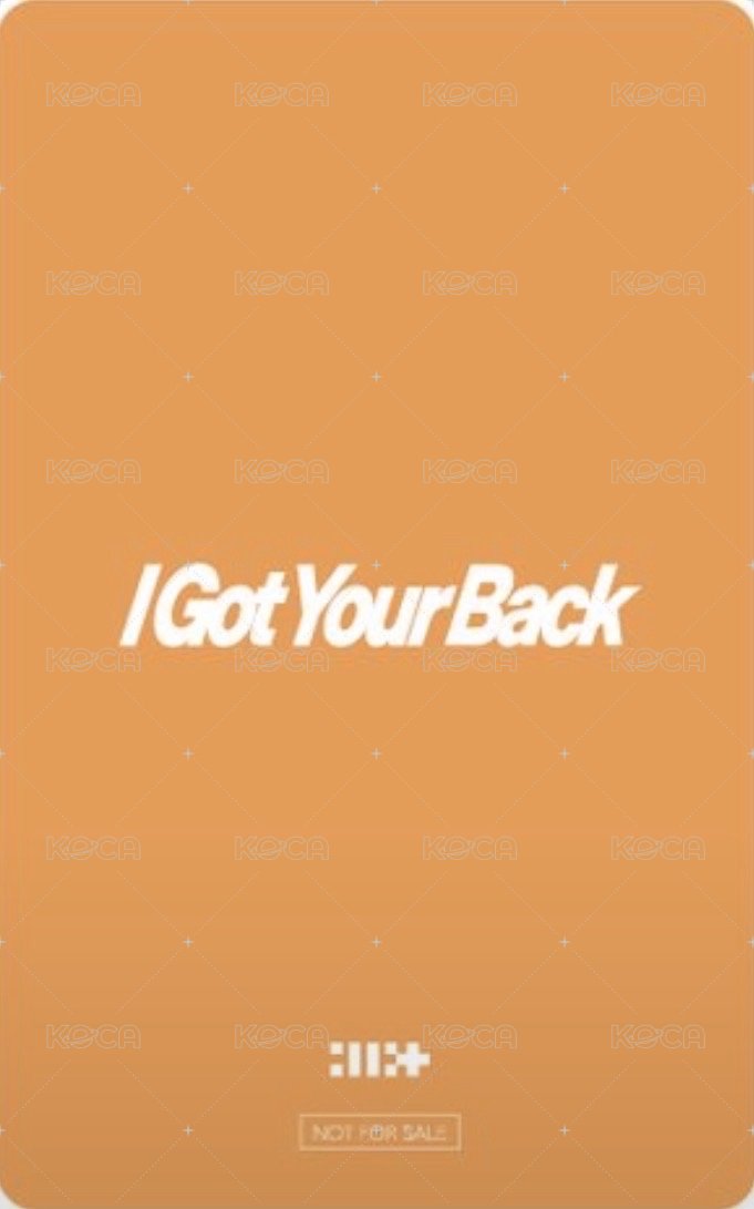 I Got Your Back hmv 幸運卡  背面