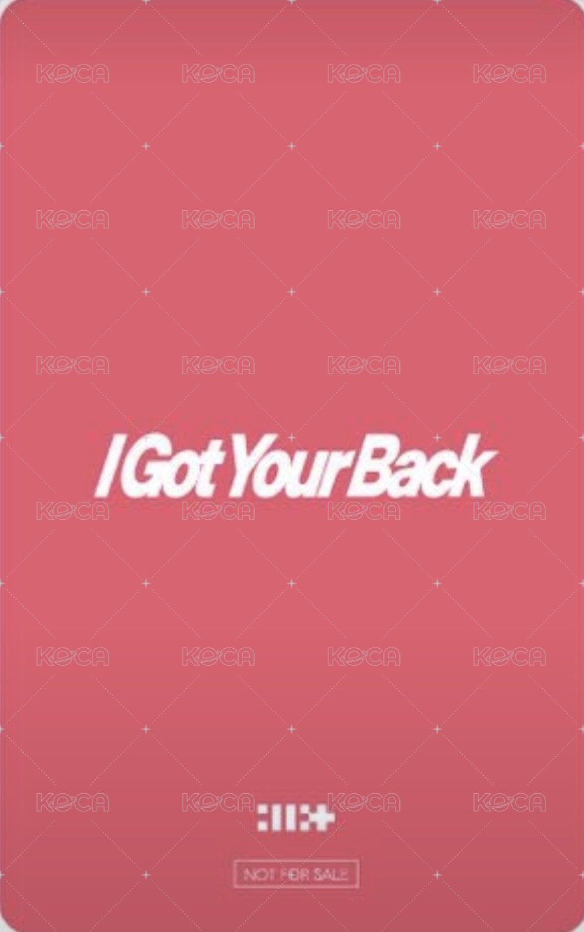 I Got Your Back 塔店 幸運卡  背面