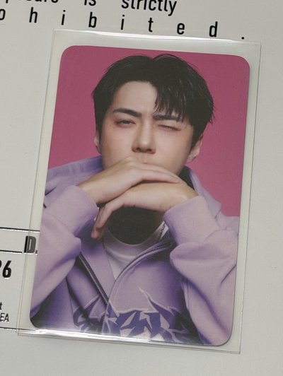 SEHUN 26年曆wm 特典卡
