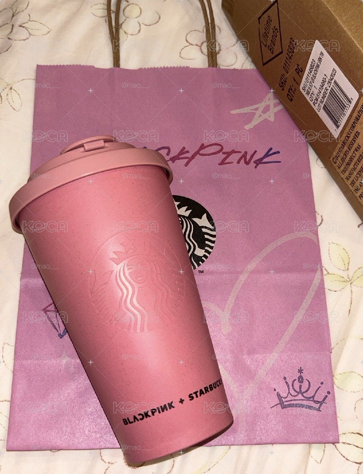 全新Rosé同款星巴克杯