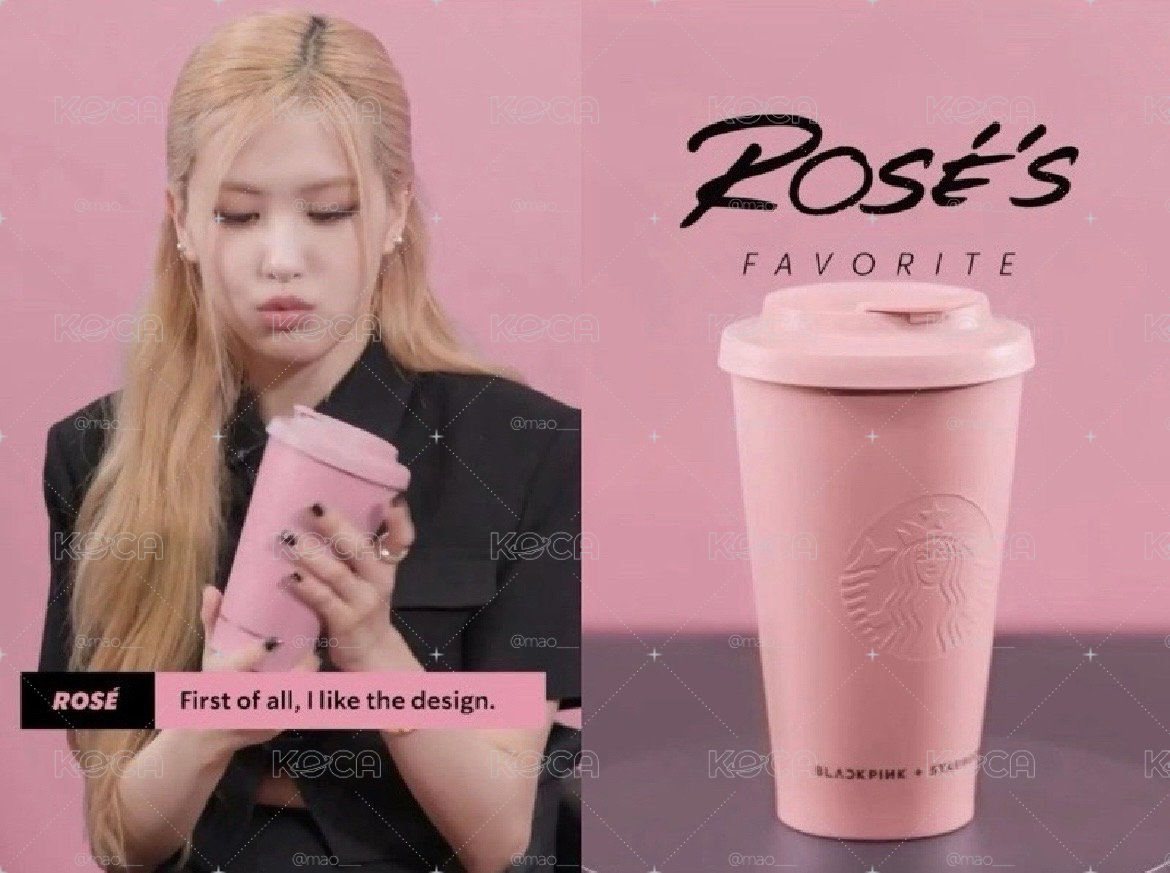 全新Rosé同款星巴克杯