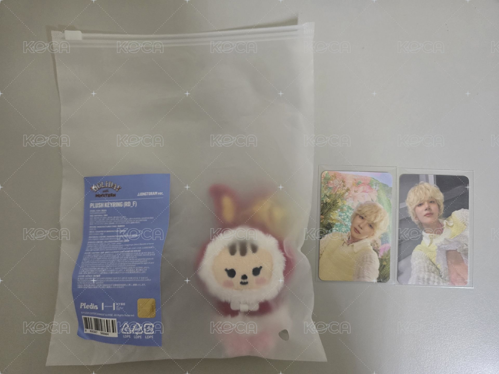 尹淨漢JJongtoram聖誕鑰匙圈吊飾+小卡 
