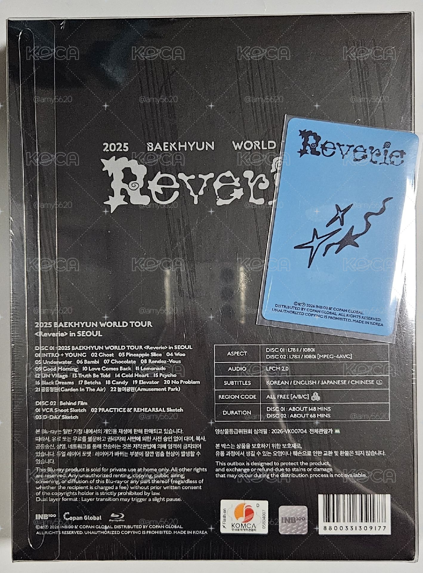 伯賢 二巡DVD藍光版含WM特典 全新未拆