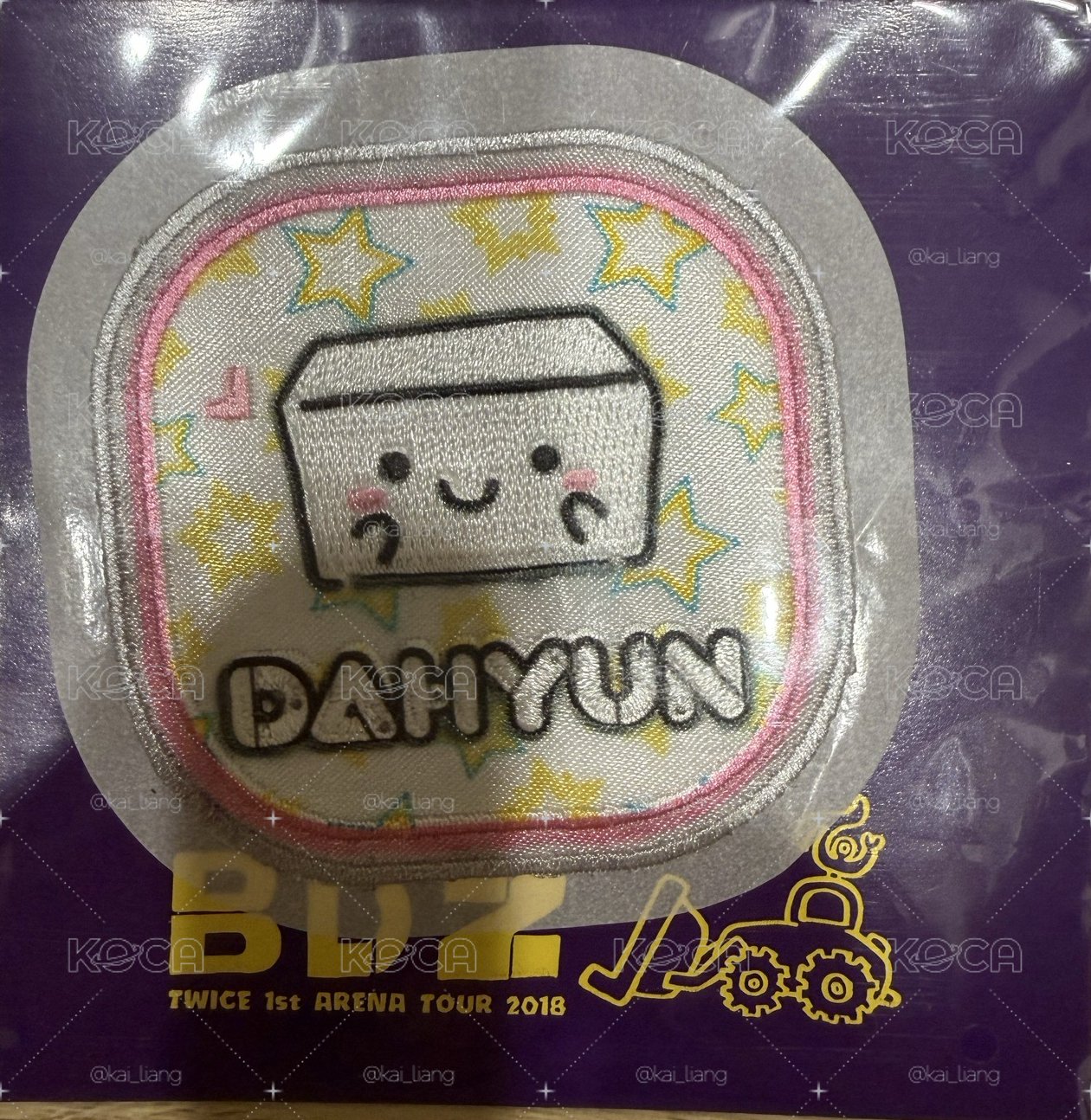 Twice 多賢 JP一巡 貼紙 刺繡布貼