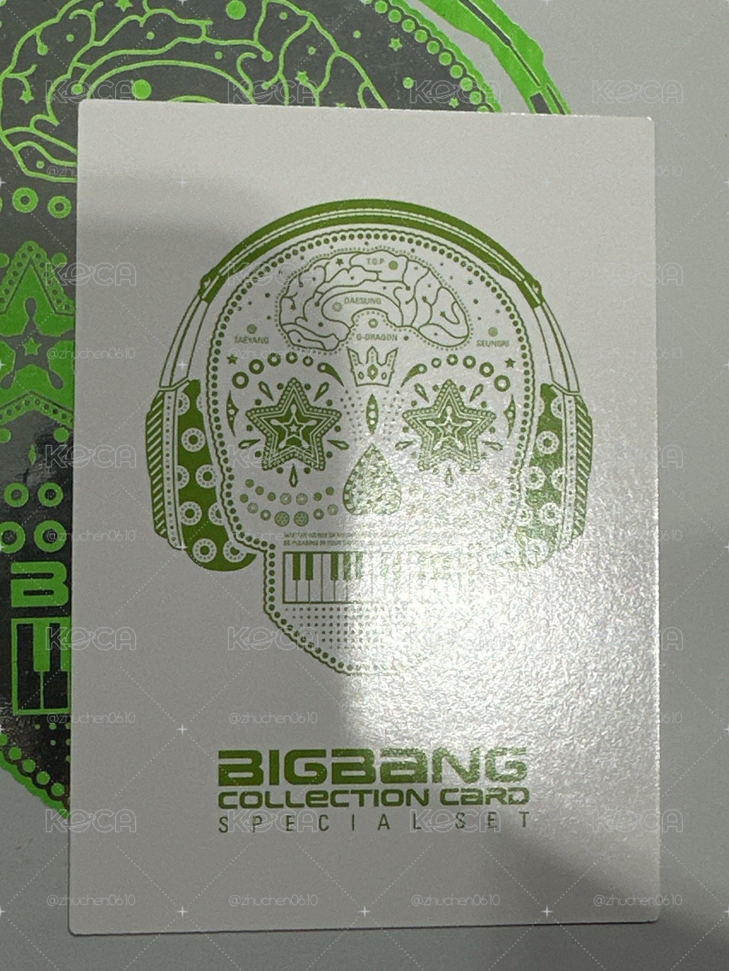 BIGBANG GD 權志龍 STILL ALIVE 專輯小卡 / 綠骷髏小卡