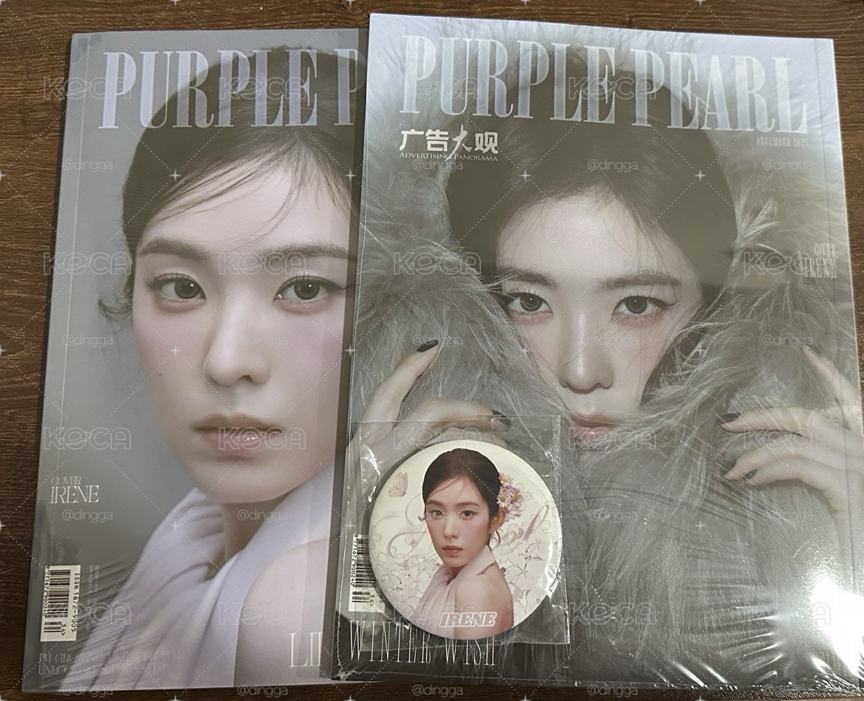 IRENE PURPLE PEARL 雜誌兩本 全新未拆 含徽章
