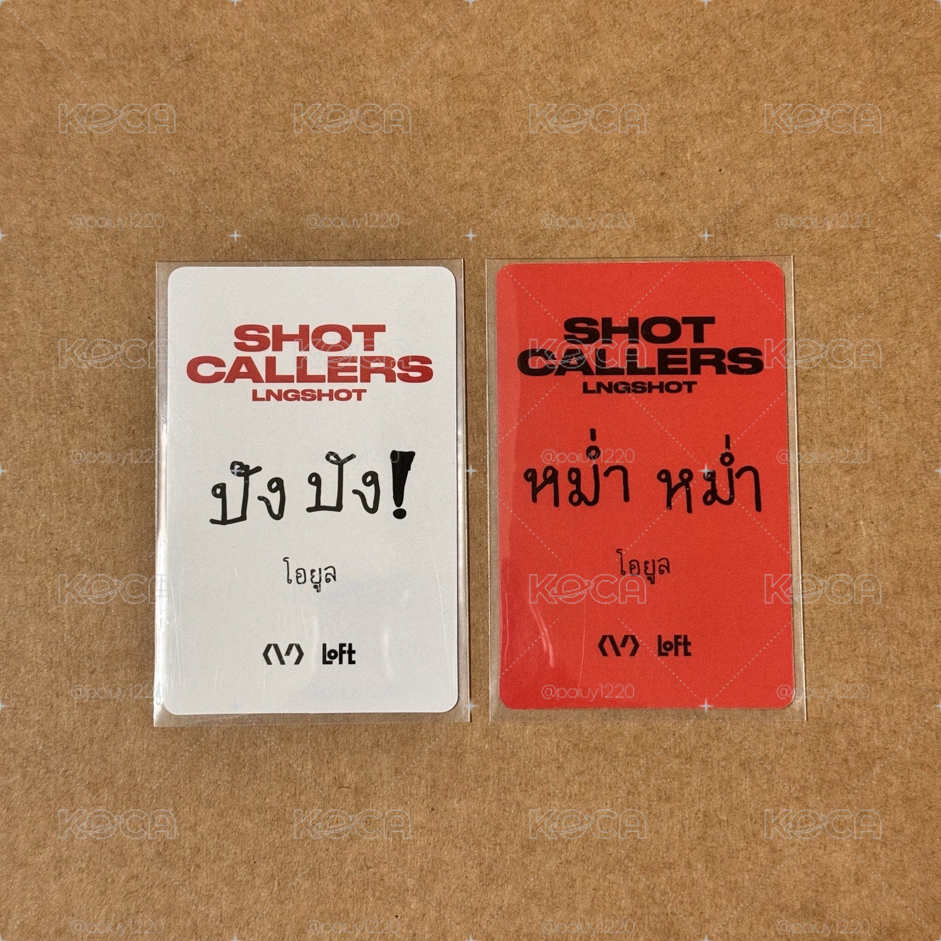 Lngshot Loft A+B Version 簽售卡 五律