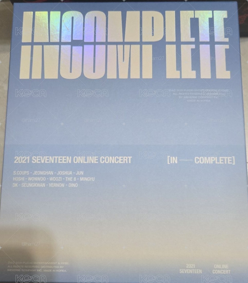 SEVENTEEN INCOMPLETE 寫真