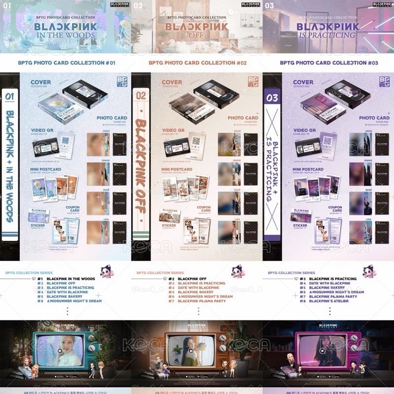 BLACKPINK The Game Photocard Collection 小卡組 #01-#06