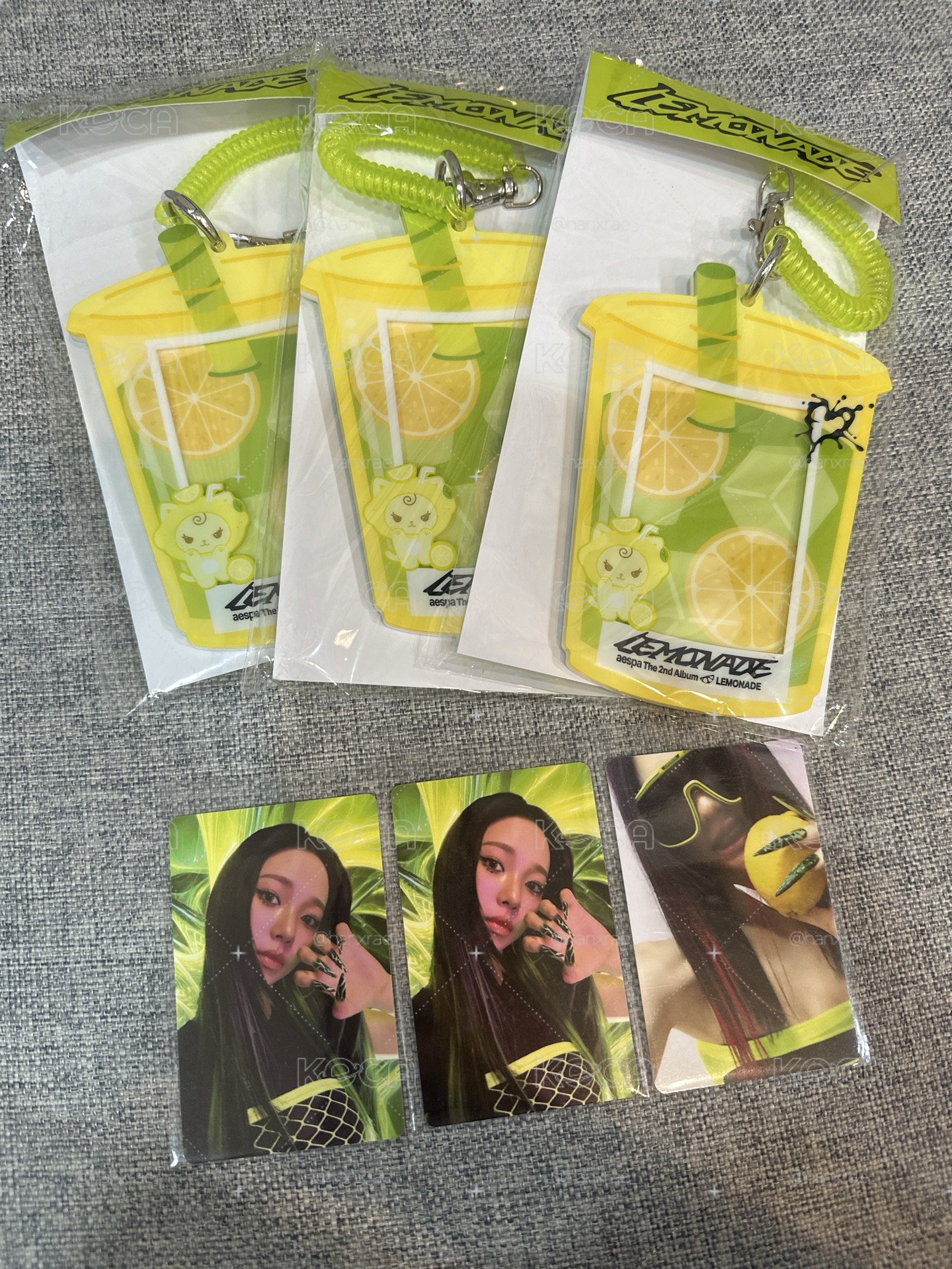 現貨 aespa LEMONADE 快閃 日本限定 壓克力卡套 Karina