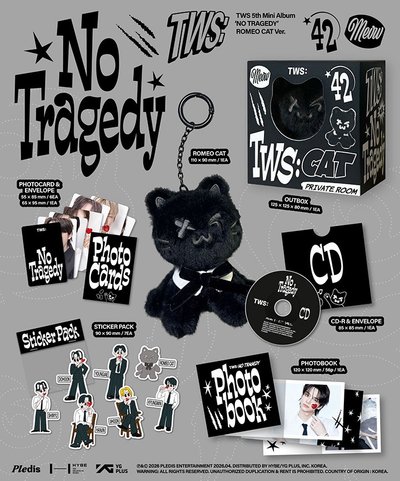 TWS 第五張迷你專輯「NO TRAGEDY(ROMEO CAT Ver.)」(韓國進口版)