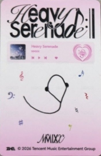 Heavy Serenade QQ音樂 四星 星光卡  背面