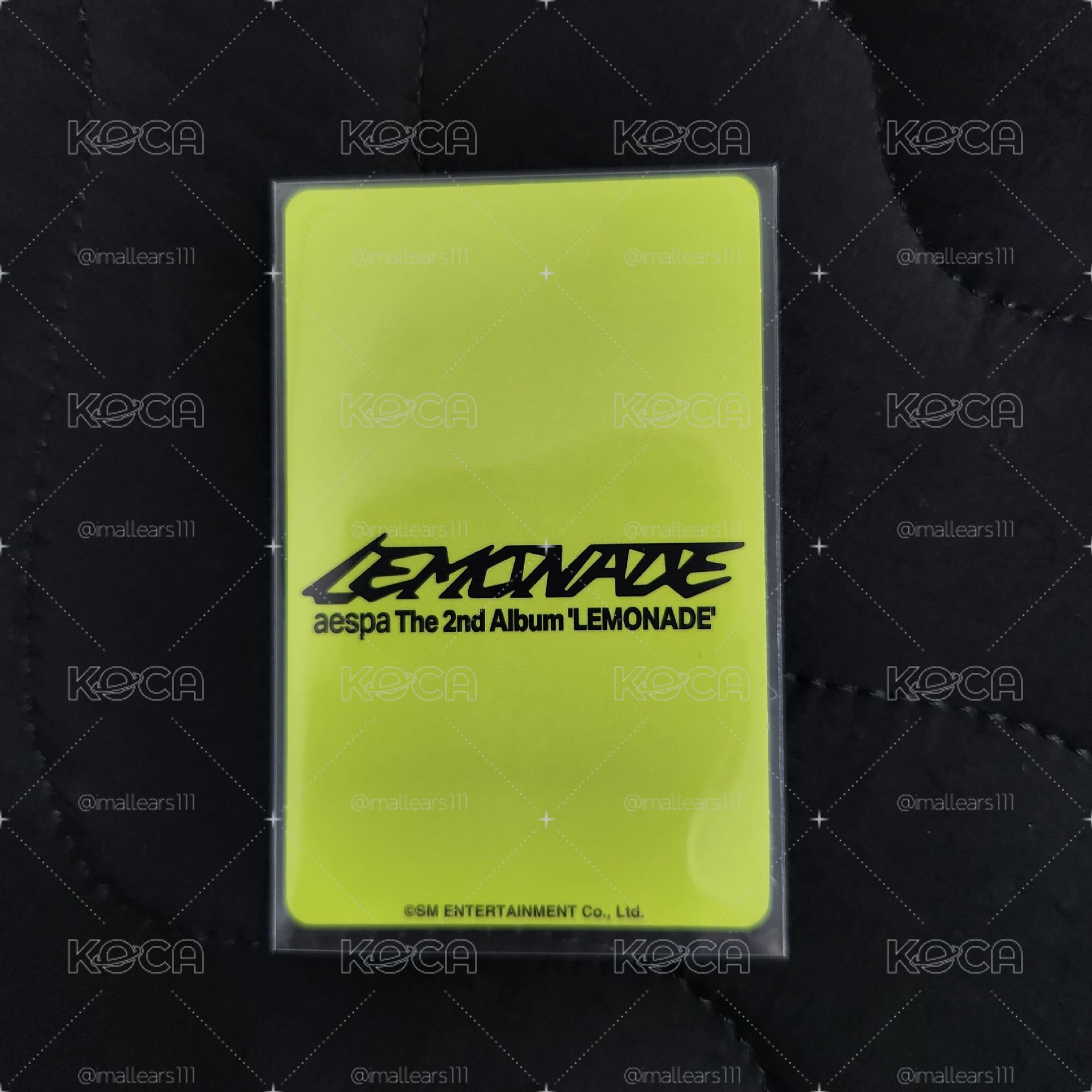 aespa NINGNING LEMONADE 塔店 東蛋限定 特典卡 B版 寧