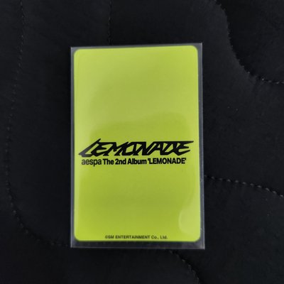 aespa NINGNING LEMONADE 塔店 東蛋限定 特典卡 B版 寧