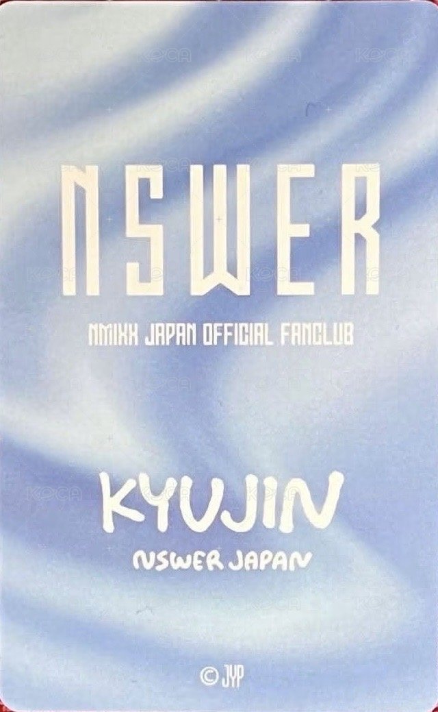 日本一期 會員禮卡  背面