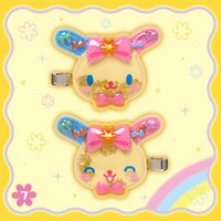 花小兔生日系列 髮夾 