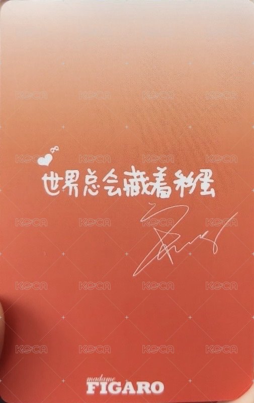 費加羅2.0 B版 雜誌卡 中背 背面