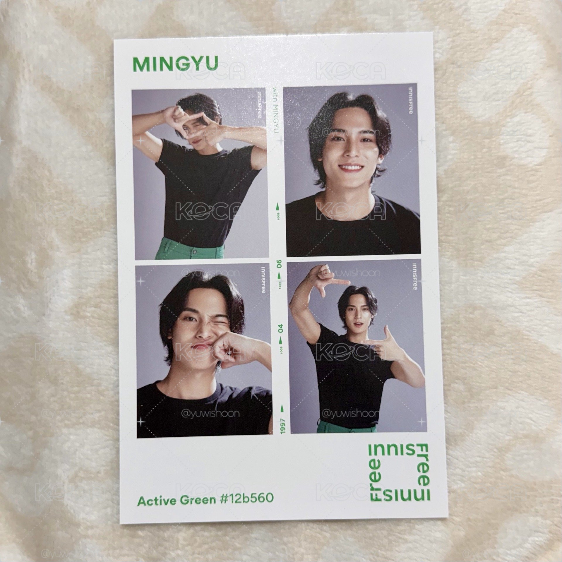 innisfree 2023 四格 明信片