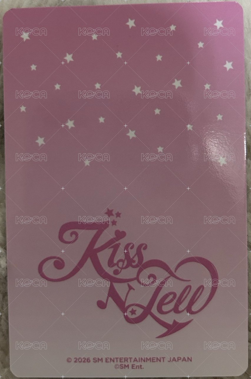 KISS N TELL 快閃 隨機卡 A版 背面