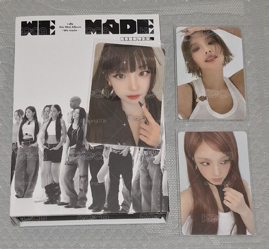 i-dle We made k4 1.0 特典卡簽名卡背+2張專卡1組