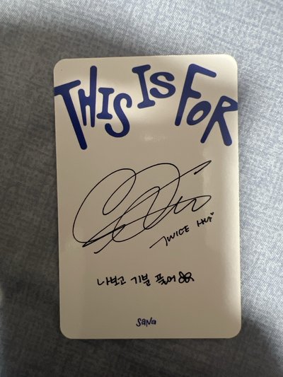 正規四專輯小卡 SANA